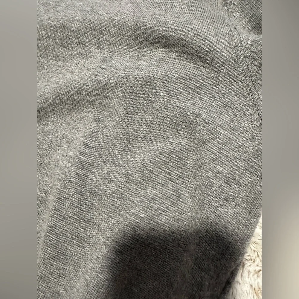 Jos. A. Bank Traveler 100% Pima Cotton Mock Neck Grey Zip-Up Sweater - Picture 8 of 8